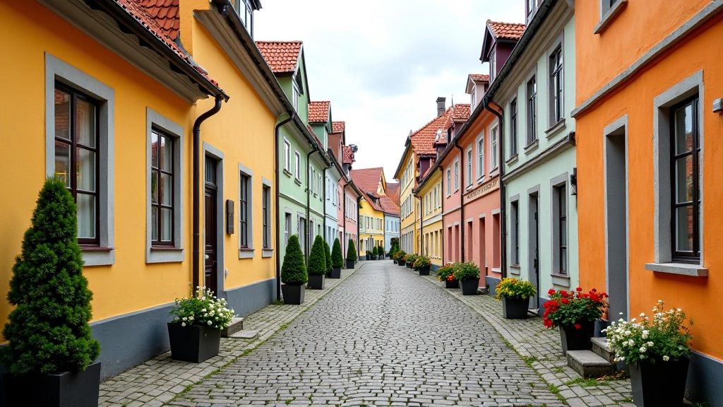 Maza Latvijas pilsēta ar vēsturiskām ēkām